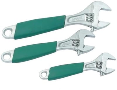 Rolvorksleutelset 3-dlg. | 6, 8 en 10 inch handgereedschap