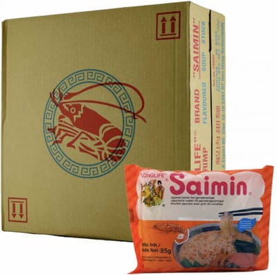 Long Life Saimin Instant Noodles - Shrimp - 85 gr x 30 stuks