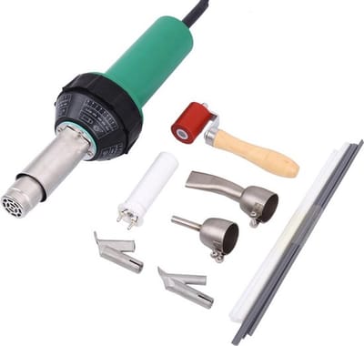 Eszenzics™ Smeltpistool - 1600W - Lichtgewicht laspistool - Kunststof heteluchtpistool - Incl. opzetstukken en aandrukrol - 40-600℃