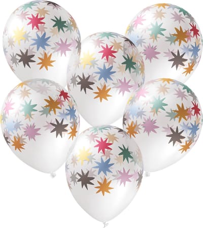 Folat - Latexballonnen - Starburst (33 cm) 6 Stuks
