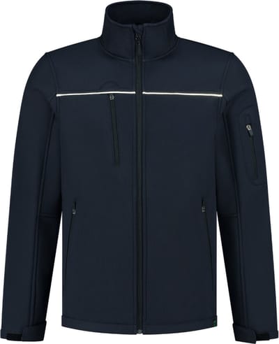 Tricorp softshell jas luxe - Rewear - inkt blauw - maat L