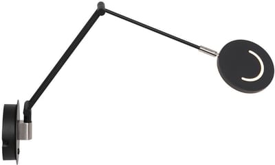 Steinhauer wandlamp Soleil - zwart - metaal - 3259ZW