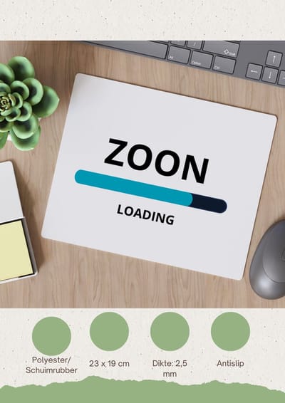 Akyol - zoon loading Muismat - Zoon - ochtendkoffie laden - verjaardagscadeau - verjaardag - cadeau - cadeautje voor zoon - zoon artikelen - kado - geschenk - gift - 23 bij 19 cm