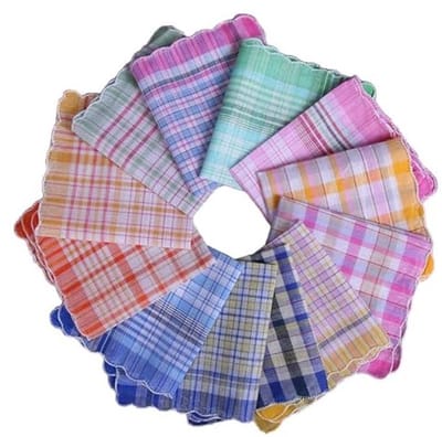Herbruikbare katoenen zakdoeken - 6 stuks - 28 x 28 cm - Voor dagelijks gebruik & cadeaus