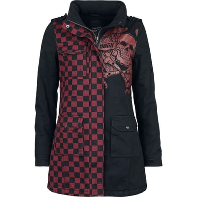 Rock Rebel by EMP - Rock Winterjas - Ladies Field Jacket - S tot L - voor Vrouwen - zwart