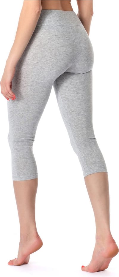 Merry Style MS-MS10-220-LE Dames 3/4 Leggings - Sport - Vrijetijdsbroek - Capri - Viscose - Sporbroek - Yogabroek - Zwart - XS