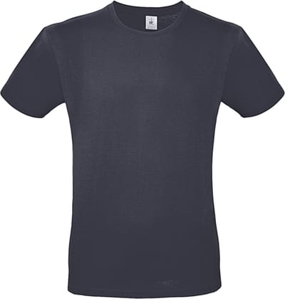 Classic E150 T-shirt B&C Collectie Navy Blue Maat XS