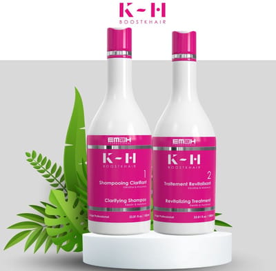 Boost K-Hair - Braziliaanse keratinebehandeling ( Anti-aging voor het haar) - kit 2 x 1000ml