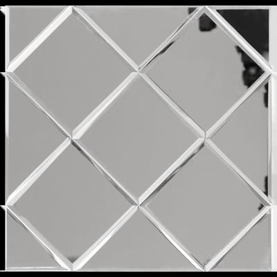 Zelfklevende Mozaïek Tegel - Afimona Silver Glass - Zilver - 300x300x4mm