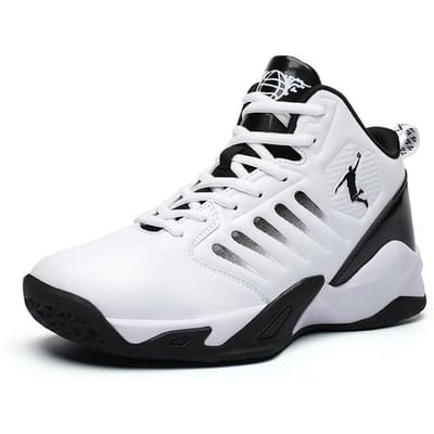 Herenschoenen Basketbal Ademend Demping Antislip Sportschoenen Gymtraining Atletische Basketbalsneakers Dames 40 wit