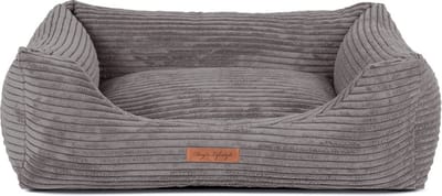 Dog's Lifestyle Hondenmand Ribbed Deluxe Antraciet M 75cm (ook in L&XL) Wasbare hoes / Orthopedisch