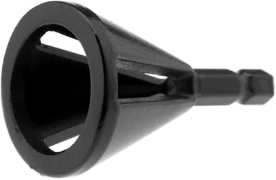 Dailygoods- Braamtool Zwart - 2 Stuks - Hex Schacht / Driehoekige Schacht - CHR12 MOV - Voor 1/8"-5/8" Staaf - Voor Herstel Beschadigde Bouten - Ontbraamtool