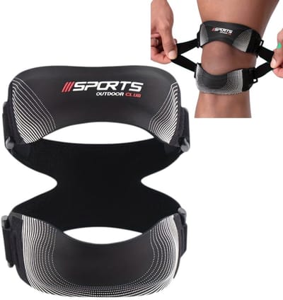 Dutchers® 1x Kniebrace – Lichtgewicht & Ademend – Dagelijkse Knieondersteuning – Voor Sport, Wandelen & Hardlopen – Comfortabele Kniebeschermer