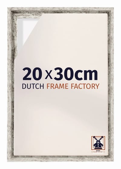 Baklijst 20x30 cm - Wit Vintage - Geschikt voor Canvasdoek - MDF Baklijst Lausanne
