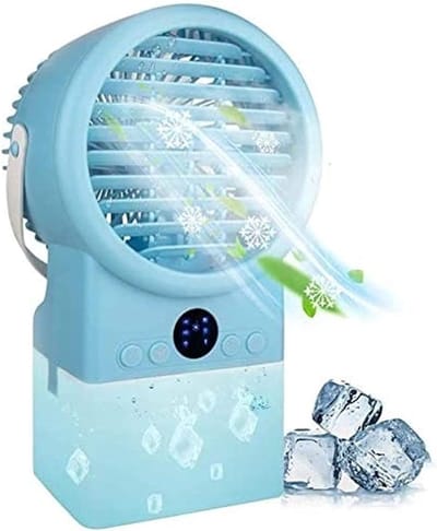 Draagbare Airco - Persoonlijke Koeler - Persoonlijke Koeling - Verdampingskoeling - 500ml Tank - Wit