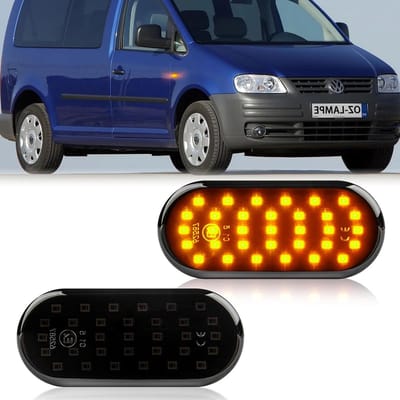 2 x LED Side Indicators for VW Bora Golf 3 4 Lupo Polo 6N 9N Sharan Vento T5, Canbus LED, Side Indicator