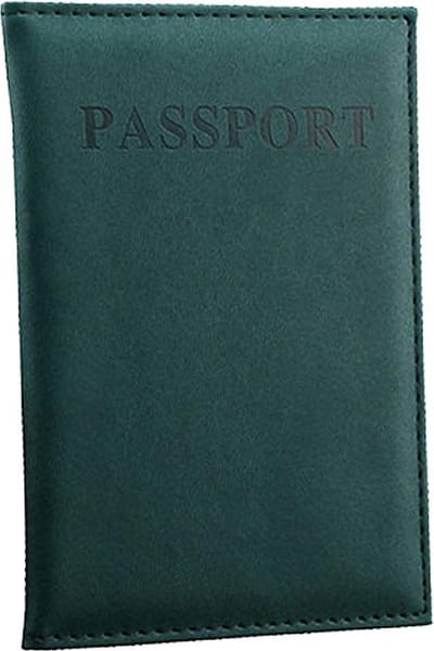 KELERINO. Paspoort Hoes - Paspoort Houder - Leer - Donker Groen