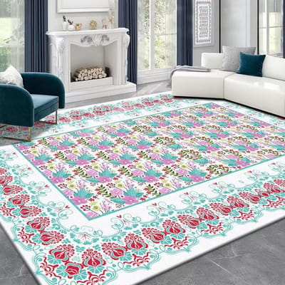 Woonkamer Tapijt Licht Luxe Frans Retro Senior Salontafel Slaapkamer Bedmat Waterdicht Anti-fouling Vrij Wassen Nieuw 140*200cm