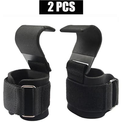 Gewichtheffen Haak Hand-Bar Polsbanden Ondersteuning Gym Fitness Pull-Ups Krachtheffen Trainingshandschoenen Veiligheidsbeschermingsuitrusting