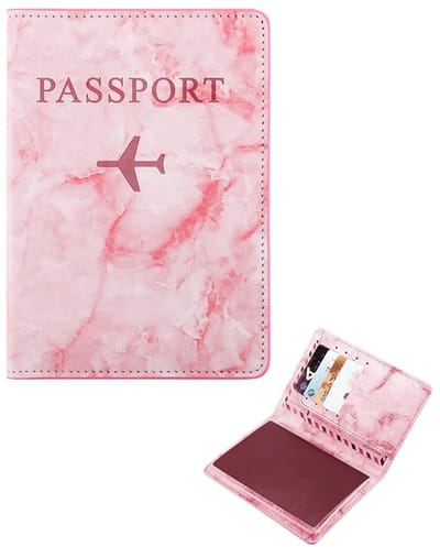 Dailygoods- Vaccinatiepaspoorthoes met RFID-blokkering - Paspoorthouder - Reisdocumenten organizer - Premium PU-leer - Duurzaam - Veilig en praktisch