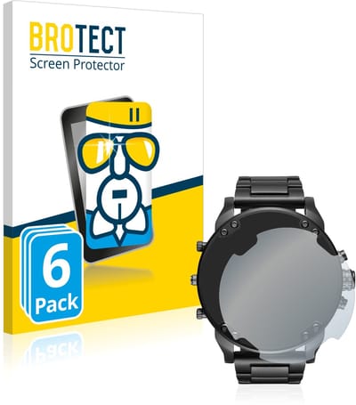 Screenprotector 6 Stuks voor Diesel DZ7395 Mr. Daddy 2.0 Beschermglas transparant