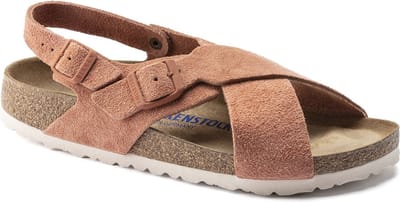 Birkenstock Tulum Dames Sandalen Earth Red Narrow-fit |  Rood | Suède | Maat 36
