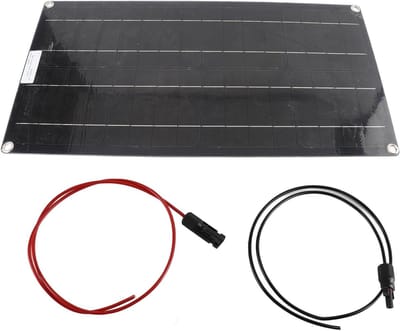 Zonnepaneel - Zonneoplader Paneel - Energie Opwekken - Hoge Energieconversie - 100 W - Zwart