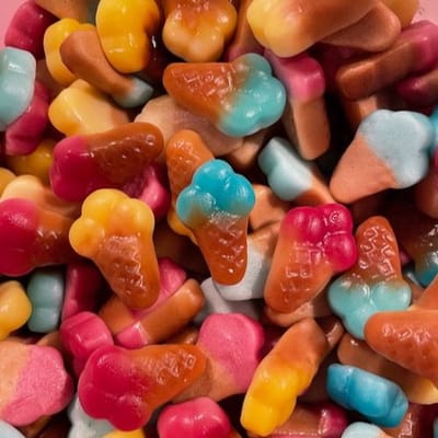 7-Stick Jelly gummy-ijsjes snoep 1kg - HALAL - met rundergelatine
