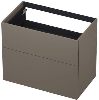 INK - Onderkast 2 Laden Push To Open 65cm Gelakt - 800x450x650 Mm - Mat Taupe