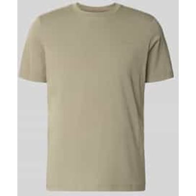 Katoenen T-shirt met logopatch en ronde hals s.Oliver