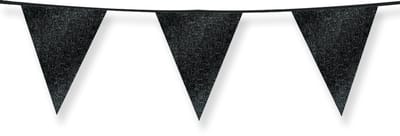 Glitter flags 16 x 20cm - Black