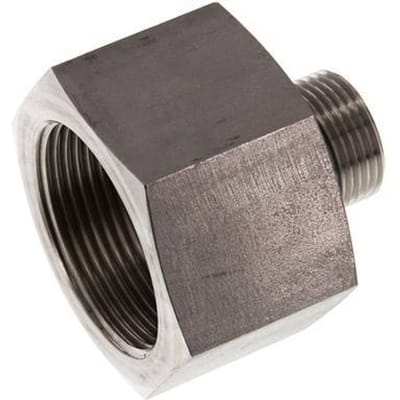 G 3/4'' x G 1 1/2'' M/F RVS Neusstuk 315 Bar - Hydrauliek - FL2S-MF-STE-034G-112G
