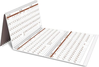 Maandelijkse planner en kalender voor 3 maanden overzicht