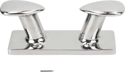 Dubbel Horn Bolder | 152 mm | RVS 316 | Boot Kikker Aanmeer Bolder | M8 | Zoutwaterbestendig