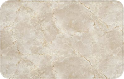WC mat 80x50 cm - Antislip - Lichtbeige - Marmer - Aders - Toiletmat - Vloermat - Douchemat - Toilet tapijt - Toiletmatten