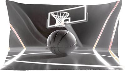 Sierkussens - Kussentjes Woonkamer - 60x40 cm - Basketbal - Basketbalveld - Lichtlijnen