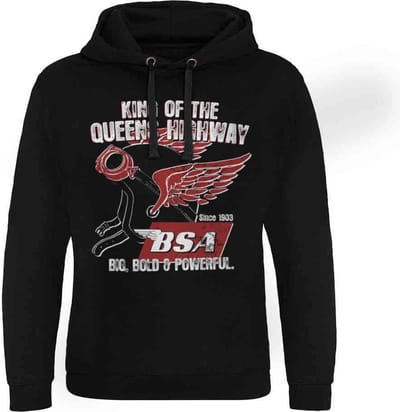 BSA Hoodie/trui -S- King Of The Queens Highway Zwart
