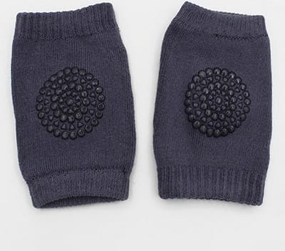 KELERINO. Kniebeschermers voor baby en peuter Donkergrijs - 2 paar ( 4 stuks)