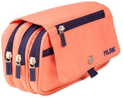 Schoolpennenzak Milan Serie1918 Roze 13 X 24 X 10 Cm