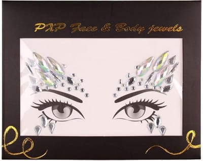 PartyXplosion Face & Body Jewels - Glitter stickers voor festivals en carnaval