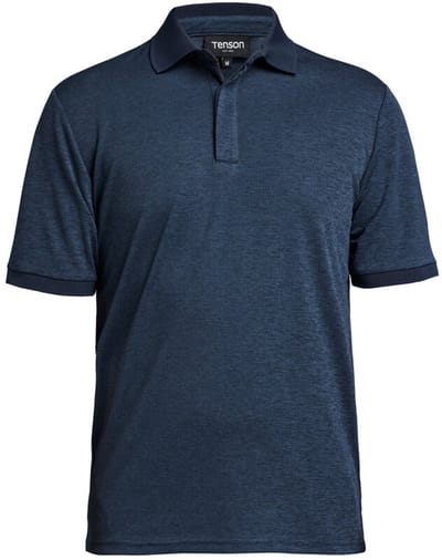 Tenson TXlite Melange Polo 465018060 - Donkerblauw - XL