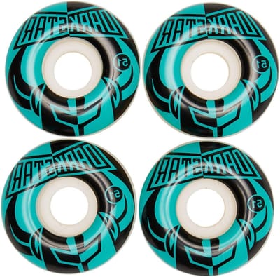 Skateboard Wielen - Wielenset - Straat Skaten - Klassieke Vorm - 51 mm - Zwart Aqua