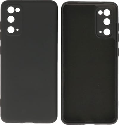 Hoesje Geschikt voor de Samsung Galaxy S20 - Fashion Color Backcover Telefoonhoesje - Zwart