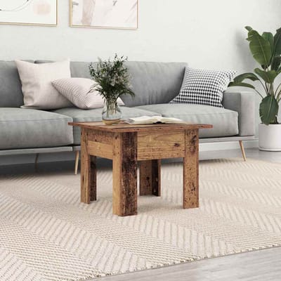 vidaXL - Salontafel - Oudhout - 55 - x - 55 - x - 42 - cm - Bewerkt - hout