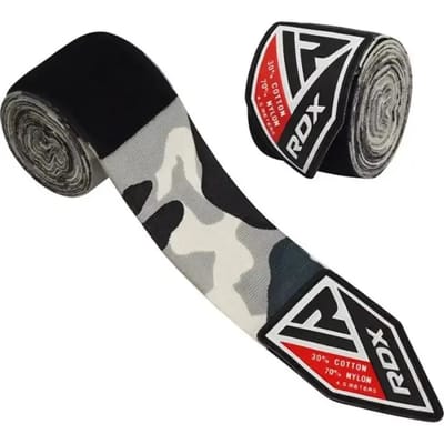 RDX Sports HWX Camo - Bokszwachtels - 4,5m - Quick-Ez™ Sluiting - Ademend Materiaal