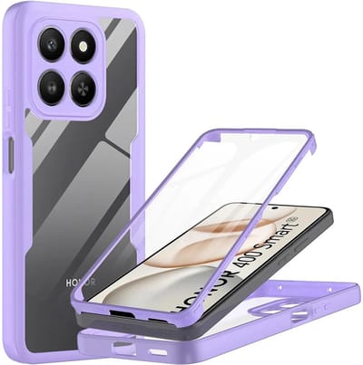 Hoesje geschikt voor HONOR 400 Smart - Techsuit ColorVerse 360 Case met Screenprotector - Paars
