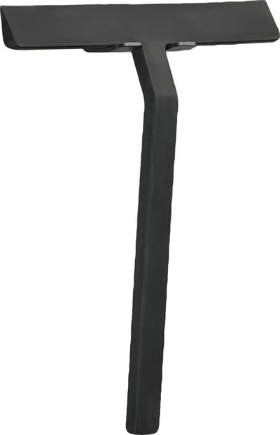 Zone Denmark Rim Schraper met houder 23 x 22 cm Black - douchewisser - badkamer - trekker douche - siliconen materiaal - badkamer accessoires - douchecabine