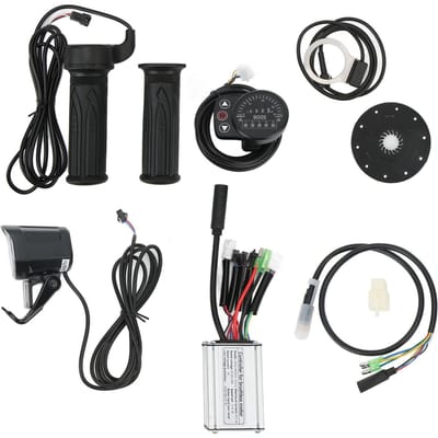 15A Sinusgolf Controller LED900S Paneel 10B Hulp Sensor 20X Handvat Greep QD252 Koplamp 600mm Mannelijke Connector Kabel 36V black