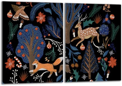 TMK ArtDeko Serie - Glazen Beschermplaat voor Fornuis - 2x40x52 cm - Dierenmotief