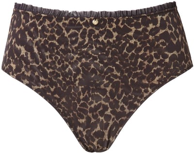TruYou - Dames - TruYou midislip dierenprint microvezel - Zwart - Maat 54+